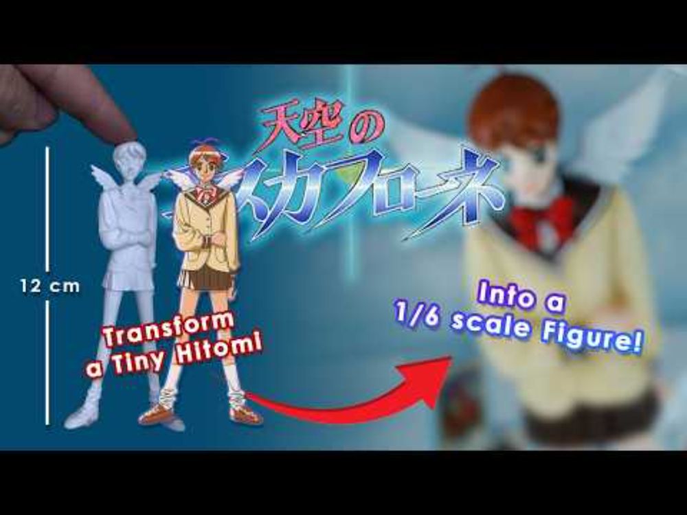 Escaflowne Revival!✨ I Used 3D Technology to create a OOAK Hitomi Resin Figure!