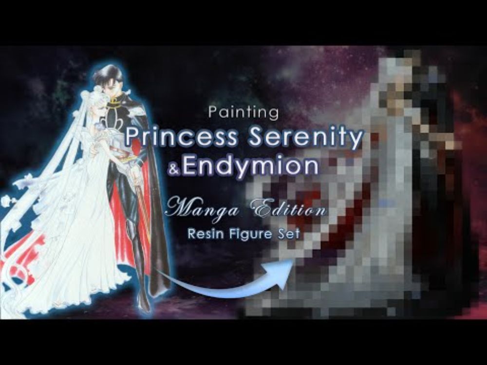 Painting Princess Serenity & Endymion👑 - Forbidden Love Turned Resin Figure