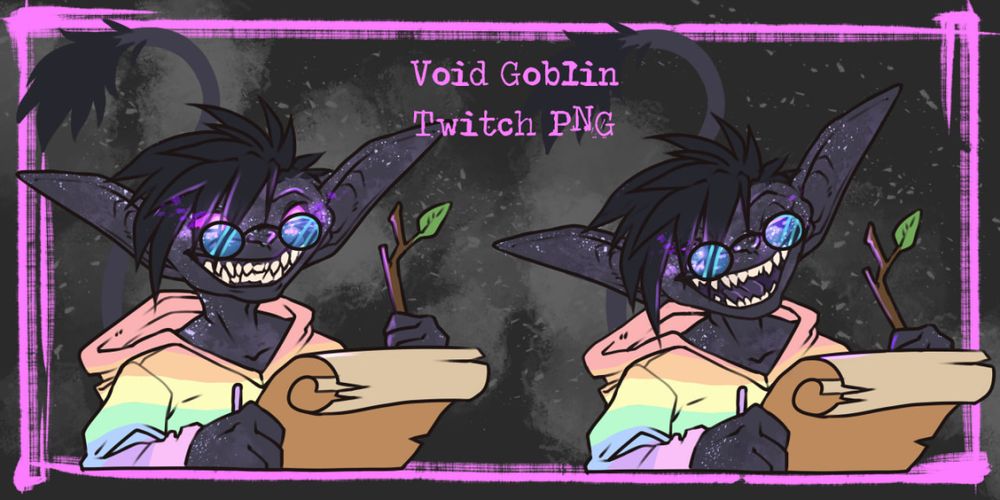The first PNG avatar for my babe Urgi the void Goblin
