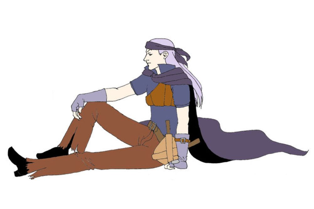 old art of legault from fire emblem: the blazing blade. 