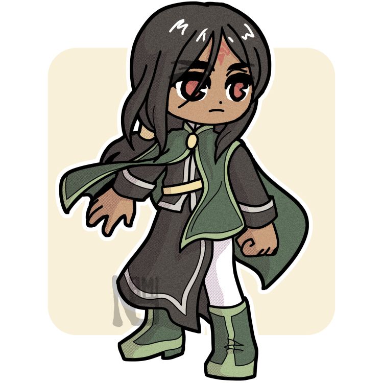chibi art of rajaion from fire emblem: path of radiance.