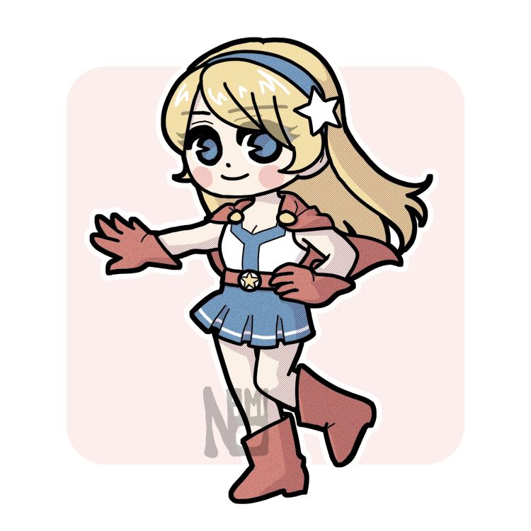 chibi art of my character mckenzie madison, who is an evil evil girl.