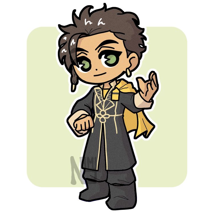 chibi art of claude from fire emblem: three houses