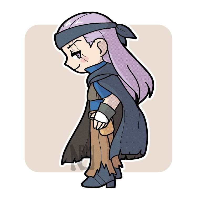 chibi art of legault from fire emblem: the blazing blade. 