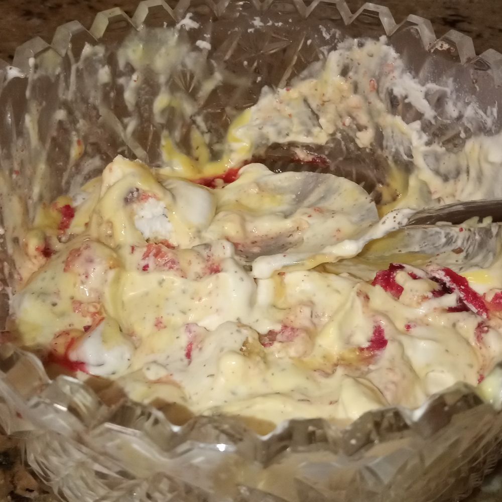 The same trifle, almost finished.