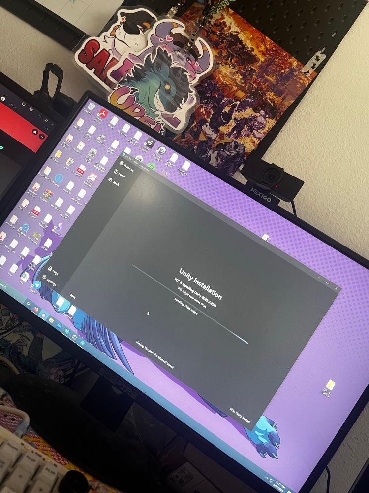 The installation of vrc unity editor 