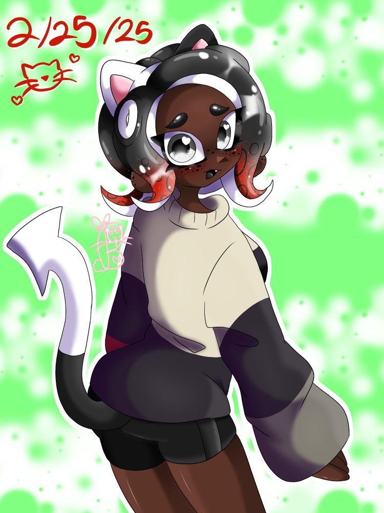 Her name is Millie! She's my oc🖤🐱