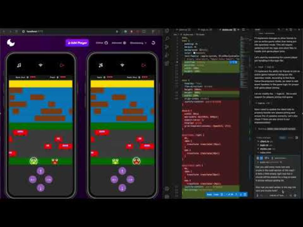 Building a multiplayer Frogger game using AI and the Rune MCP