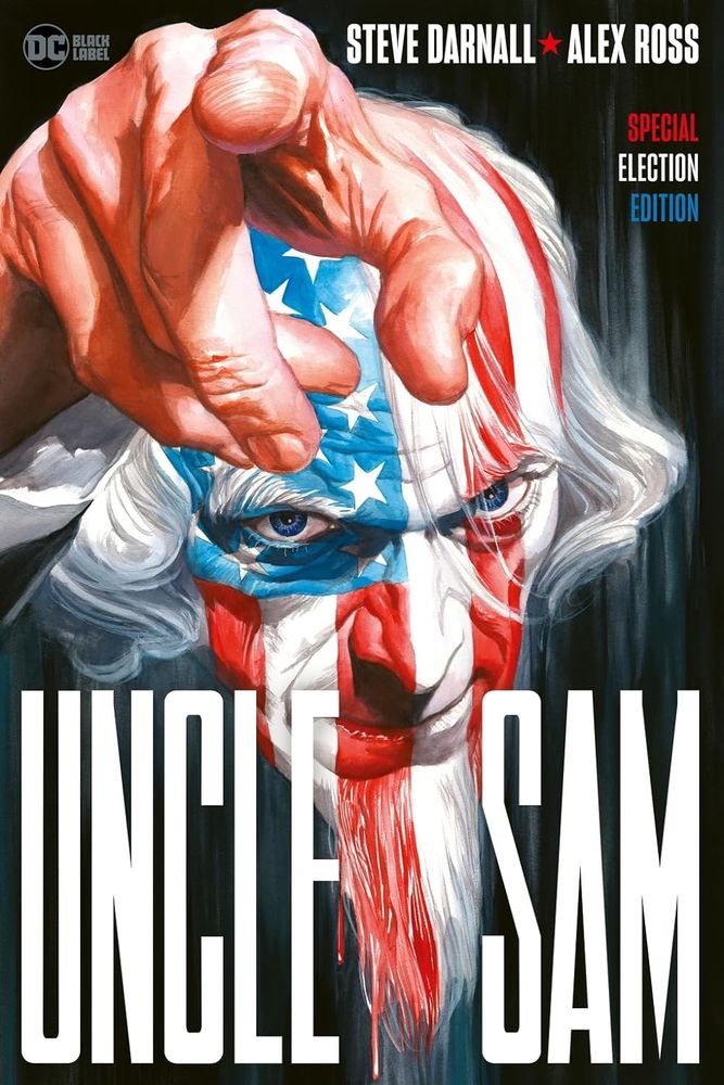 The cover of the UNCLE SAM: SPECIAL ELECTION EDITION, painted by Alex Ross