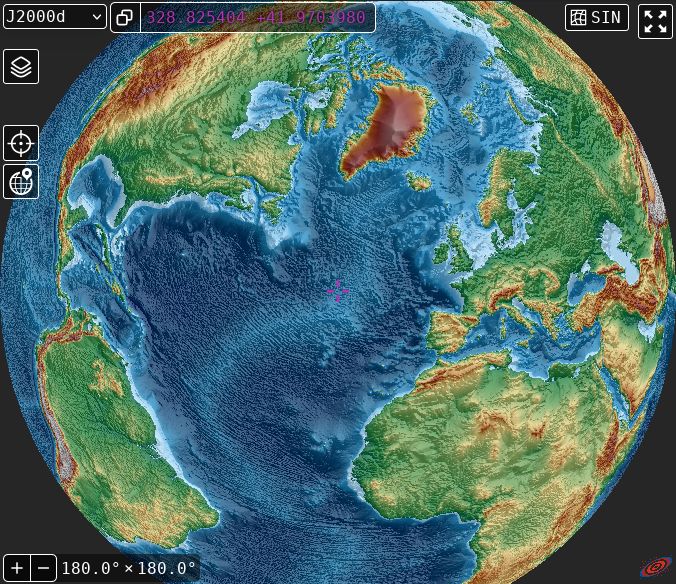 Earth elevation and hillshading in Aladin Lite