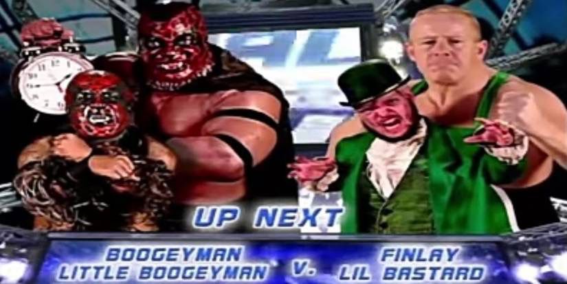 The Boogeyman & Little Boogeyman vs. Finlay & Little Bastard. Who asked for this?????