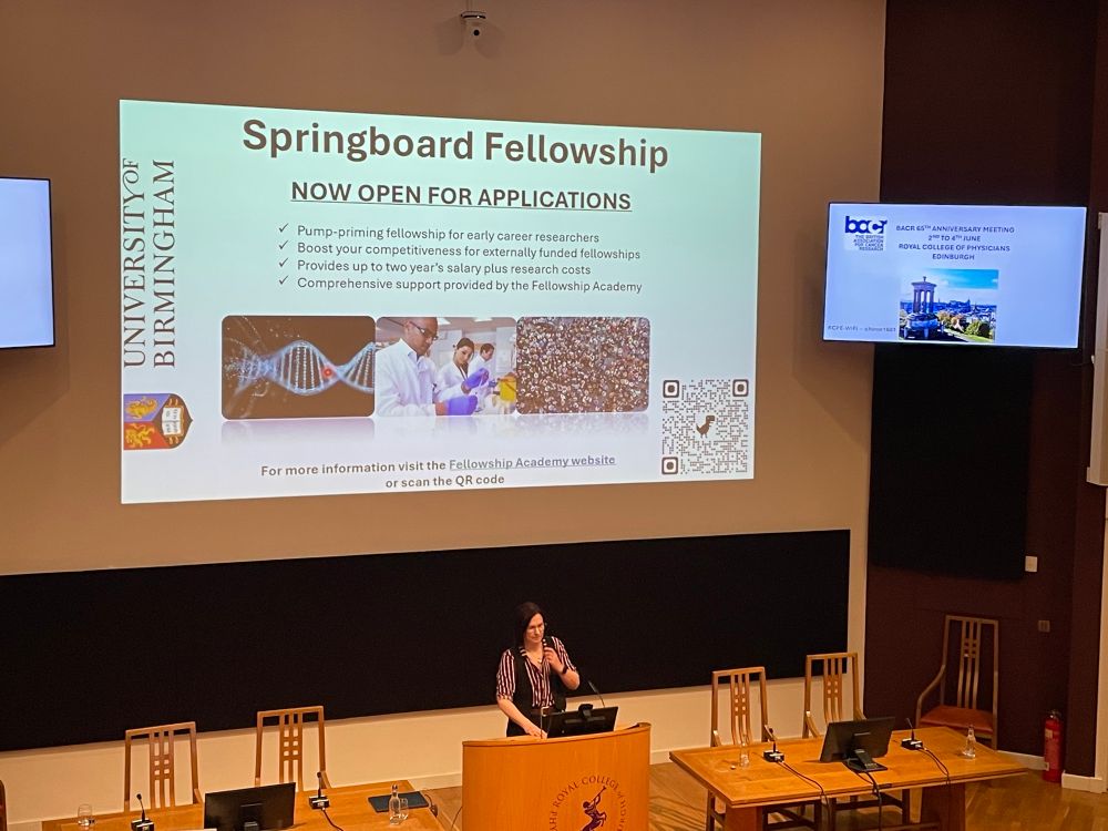 University of Birmingham (UK) have Springboard Fellowships now open for applications! Announced by Jo Morris.