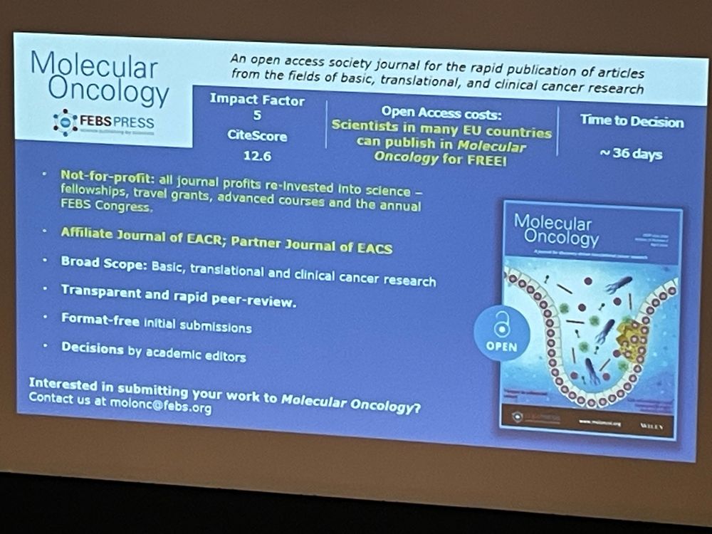 This journal was advertised by Kevin Ryan (CRUK Scotland Institute but also journal Editor) and is published by FEBS Press.