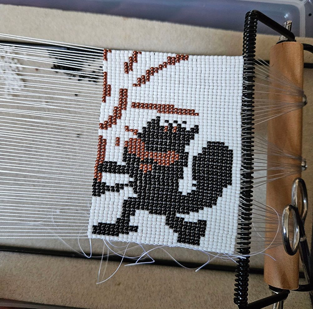 Loom beading piece.