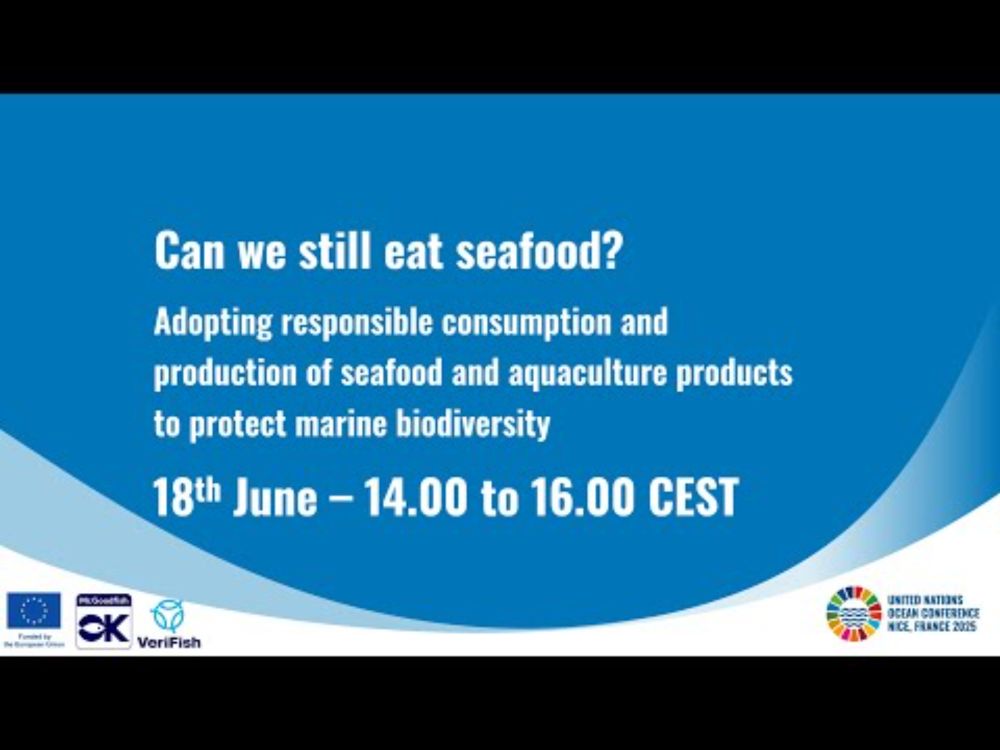 UNOC3 Virtual Side Event | Mr.Goodfish3.0 & VERIFISH | Can we still eat seafood?