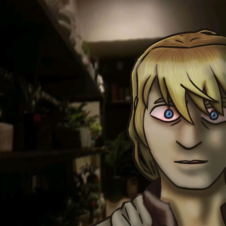 Same thing just with a closed mouth instead of a grimace