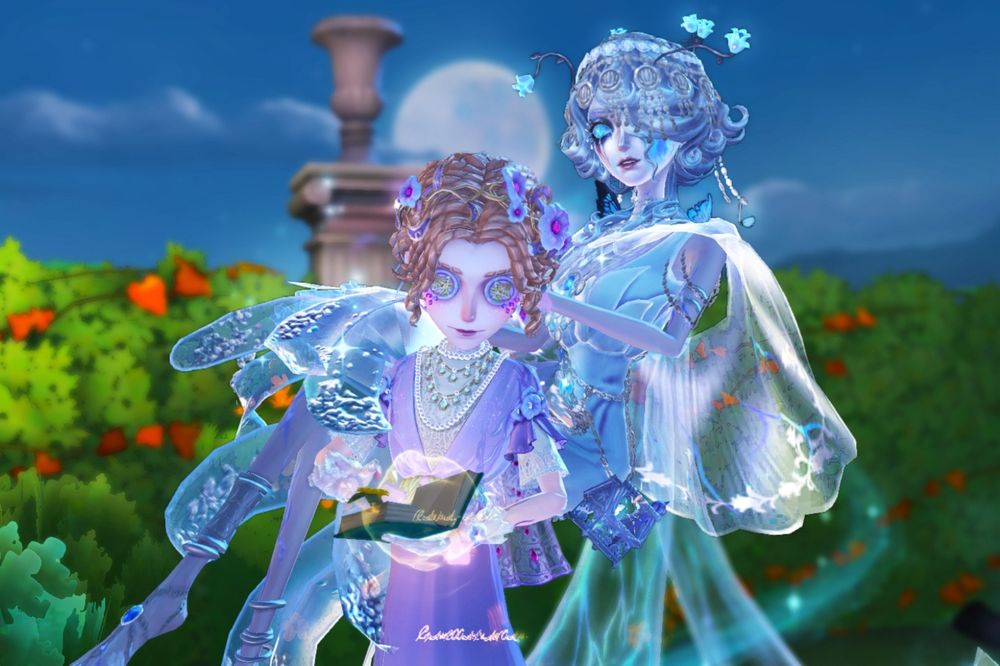 第五人格　アリスとメリー
本を開くアリスを見下ろす「女王蜂」としてのメリー