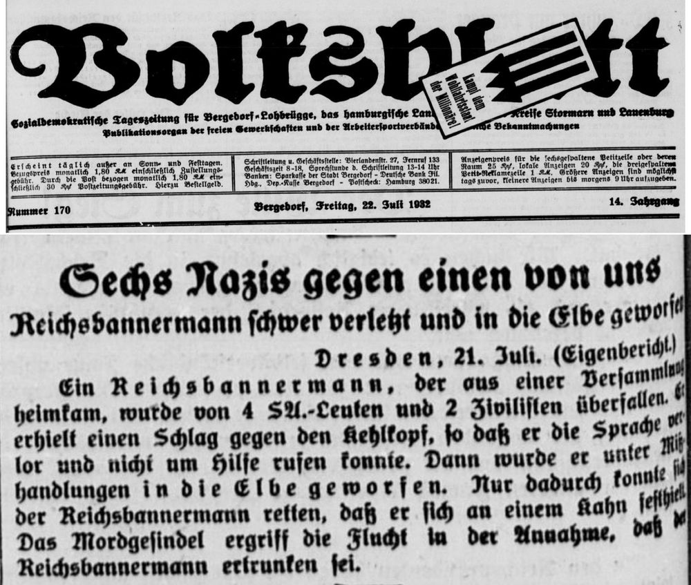 Zeitungsmeldung 