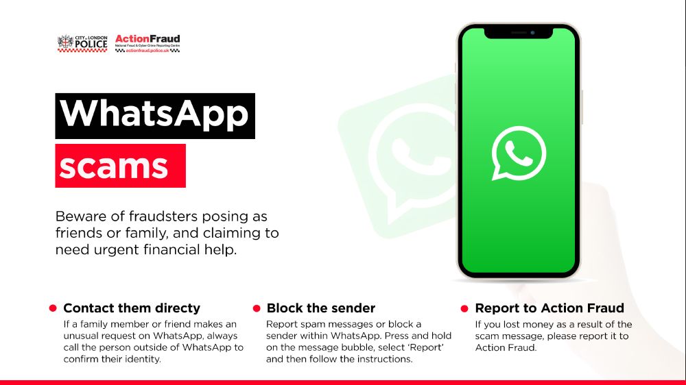 Image of a mobile phone showing the WhatsApp.