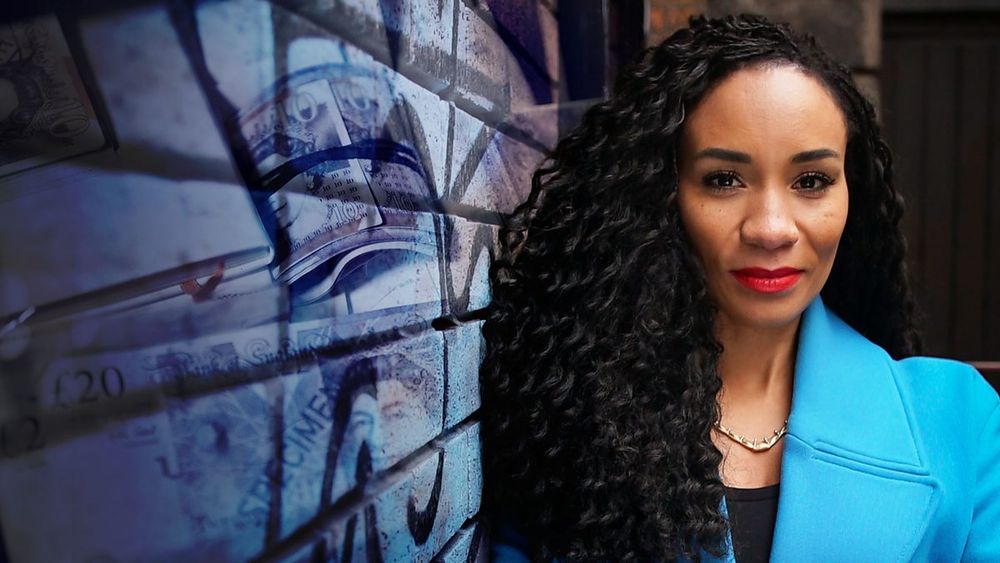 Michelle Ackerley host of BBC Fraud Squad TV show, now available on BBC iPlayer.