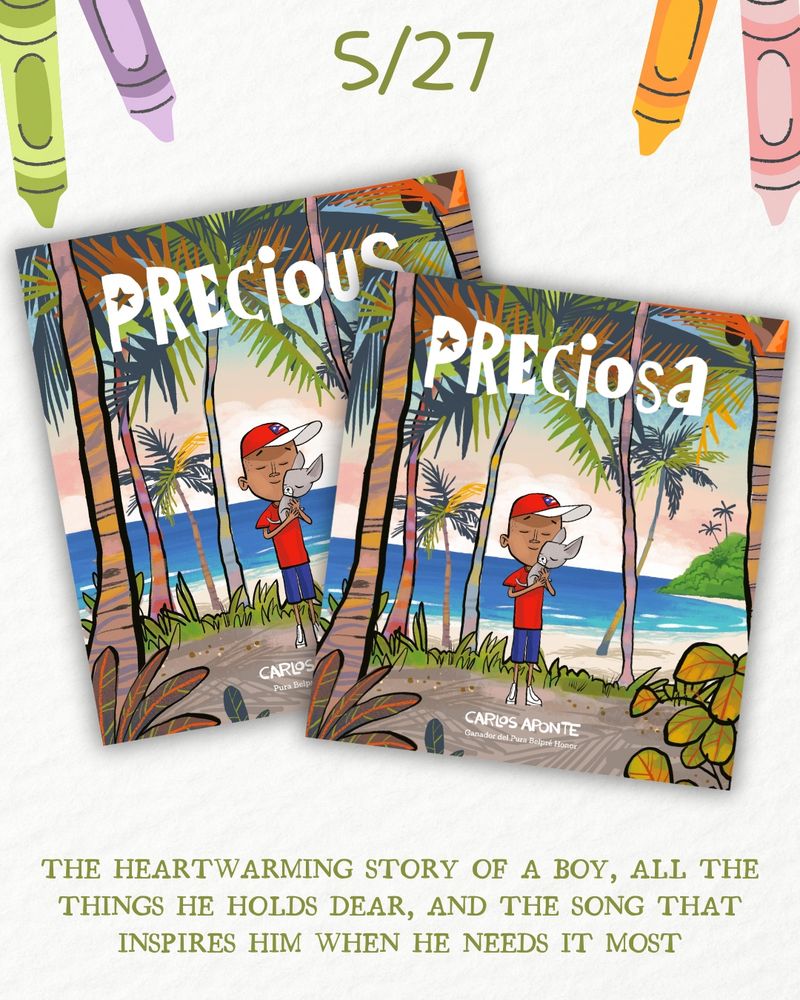PRECIOUS and PRECIOSA by Carlos Aponte book covers and description image
