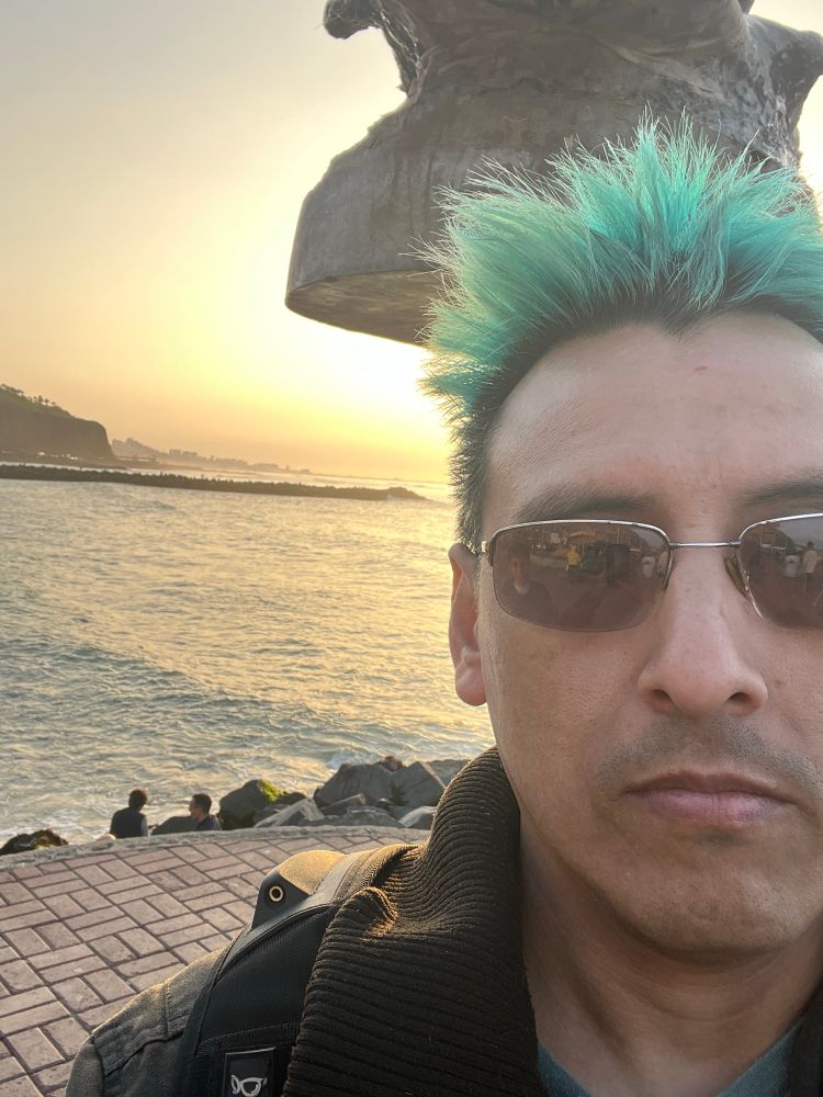 Selfie with The pacífico océano behind me