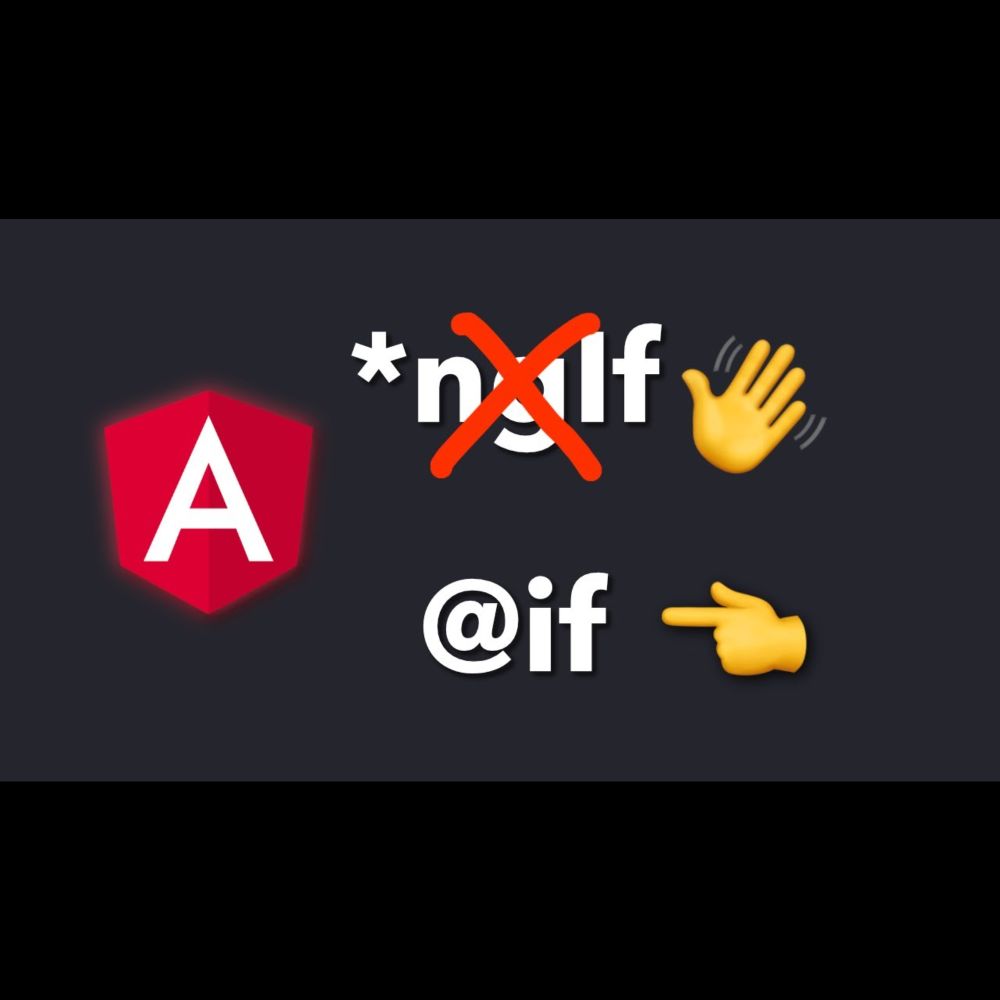 I've been using the new Angular control flow syntax for templates (it's good)