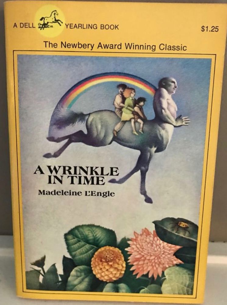 Book cover for A Wrinkle in Time, by Madeleine L’Engle.