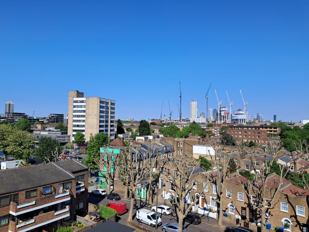View over Bermondsey towards the biscuit factory 