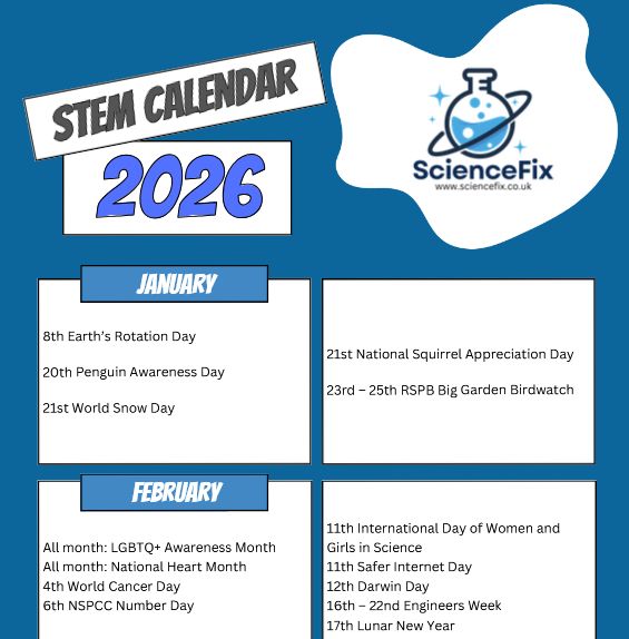 preview of key dates in stem calendar 2026 - available to download