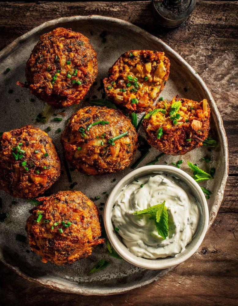 Haggis, Paprika and Mint Pakora