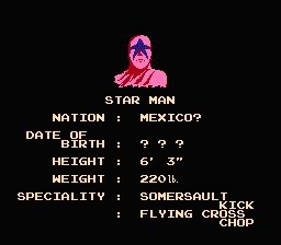 Star Man from the Famicom game Pro Wrestling