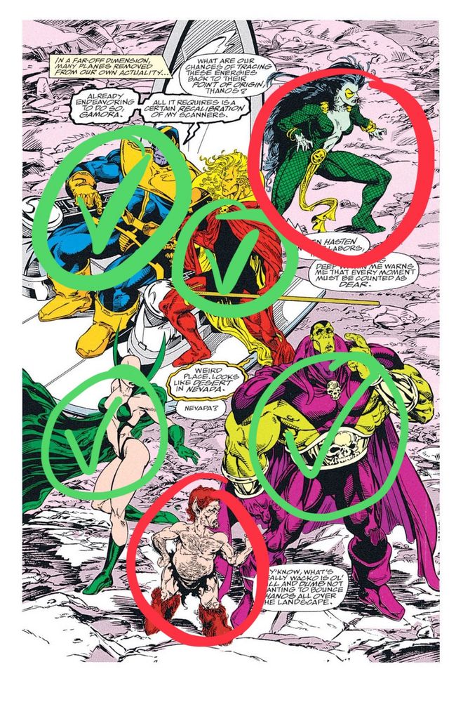 Infinity Watch en ML : on a donc 4 perso sur 6, manque Pip et Gamora