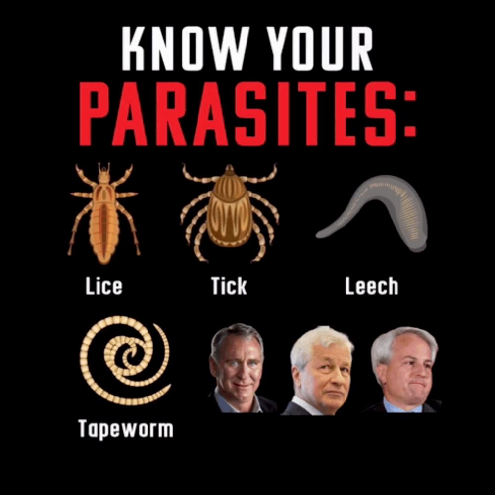 a poster that says know your parasites