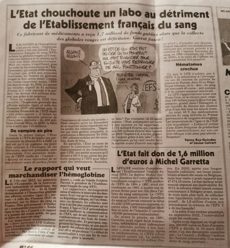 Article du canard enchaîné 