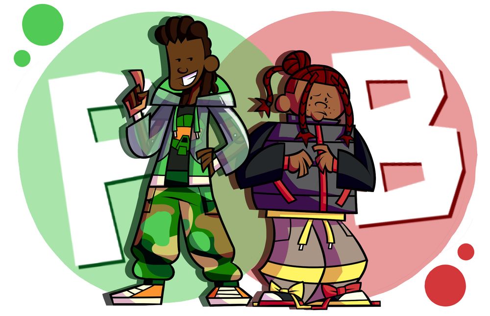 Pickle and Bomb as humans