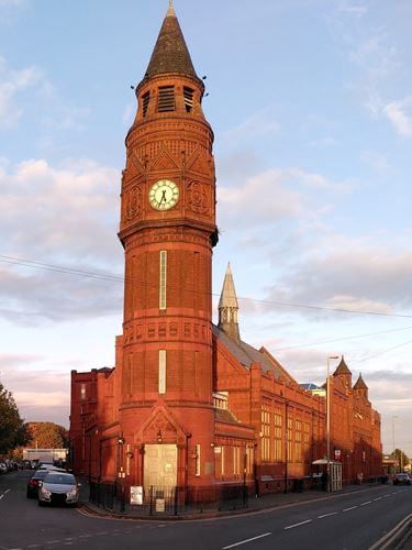 Library and swimming baths built 1893 on Green Lane Small Heath, Birmingham. Now a mosque 