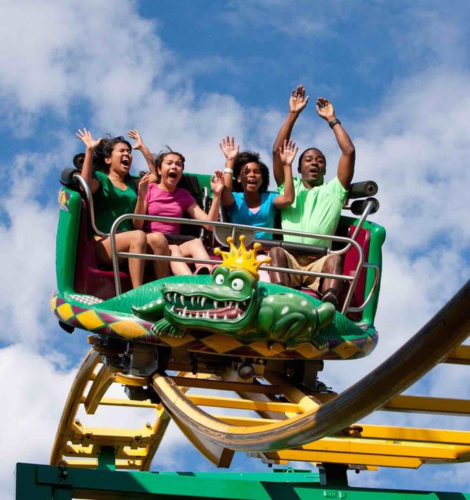 Riders enjoying Ragin' Cajun.