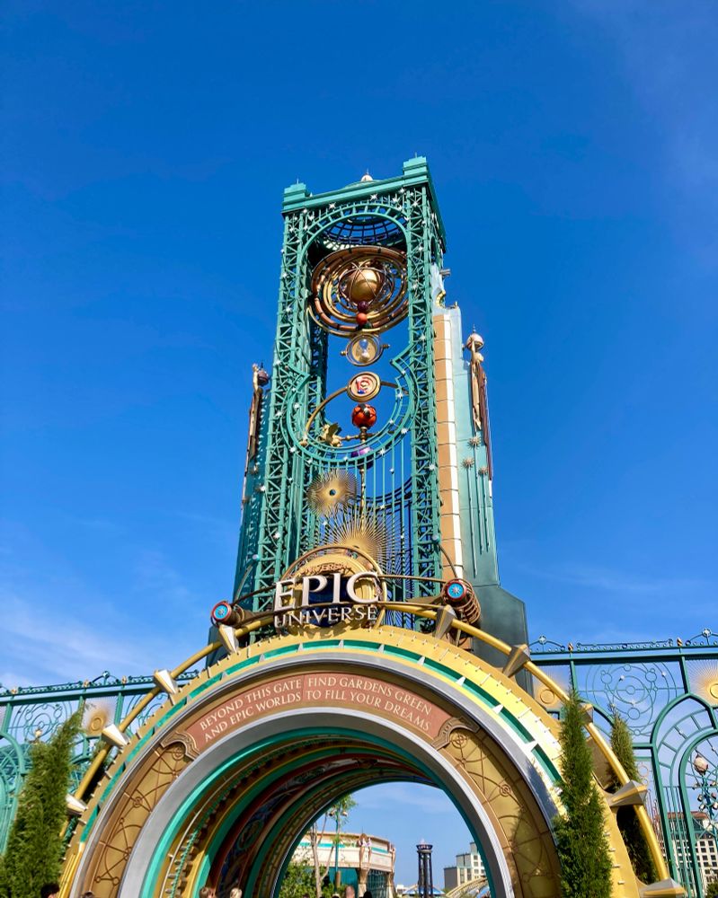 The entrance of Epic Universe