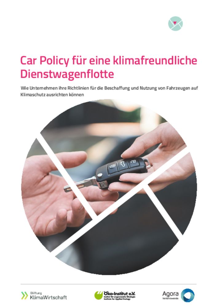 Publikation - Car Policy für eine klimafreundliche Dienstwagenflotte