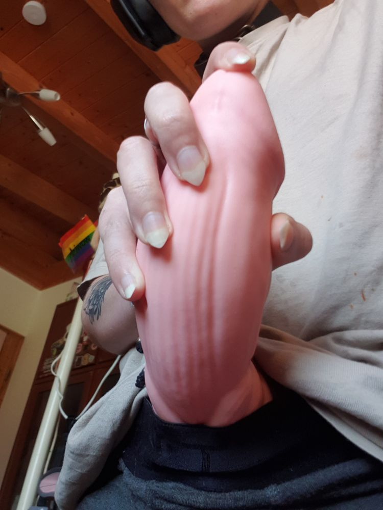 Me grabbing my strap showing of my claws