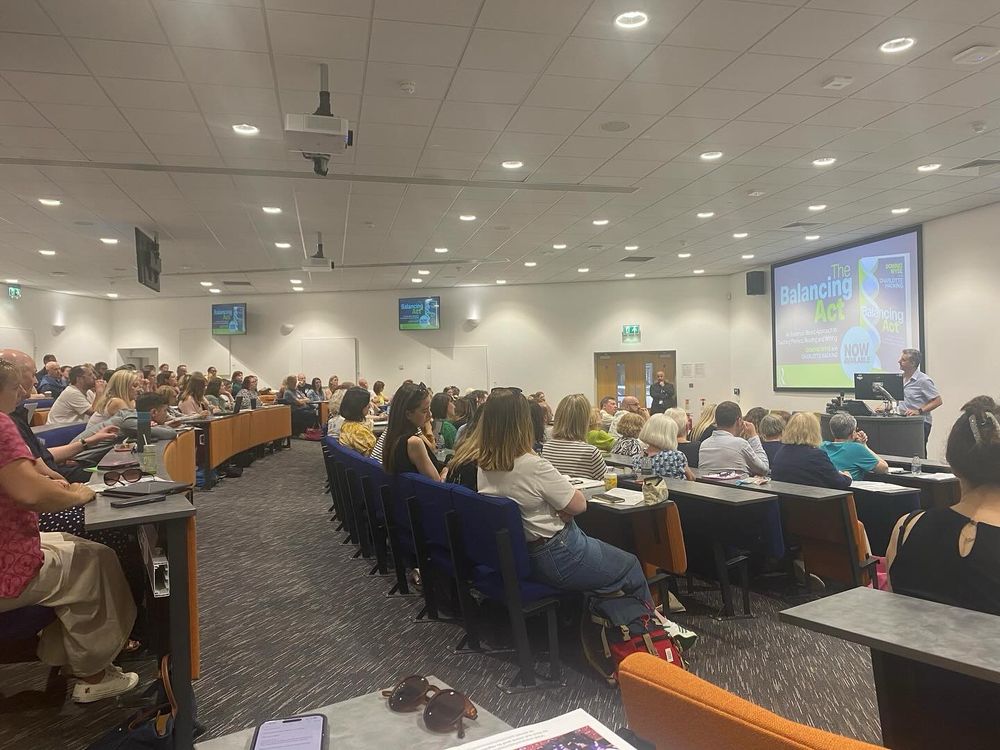 The conference listening to Dominic Wyse