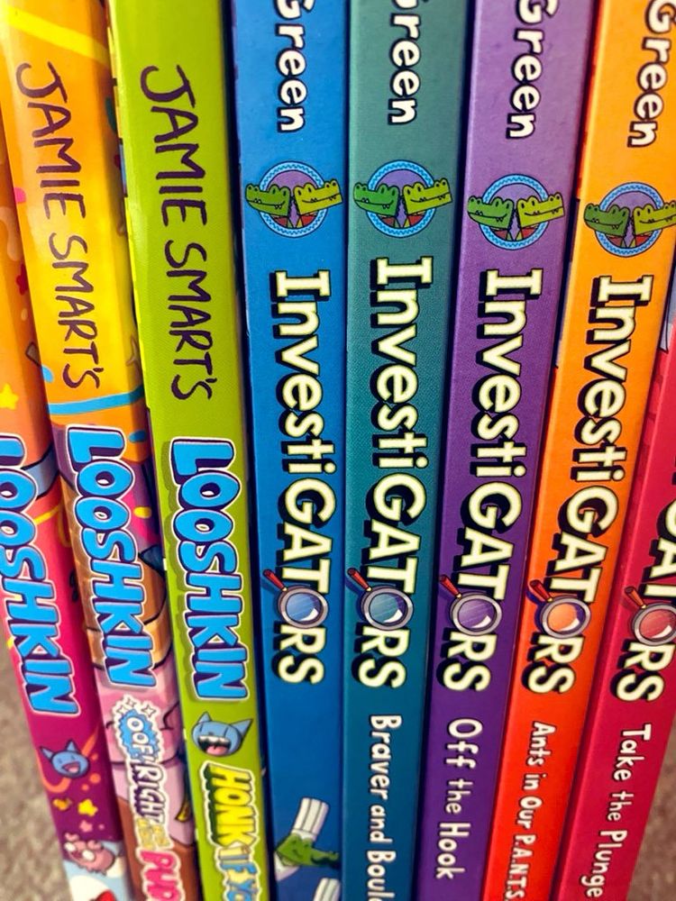 Set of Looshkin books and InvestiGATORs books