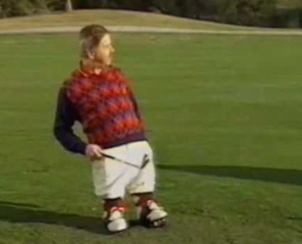 Dorf on golf playing golf on a golf course