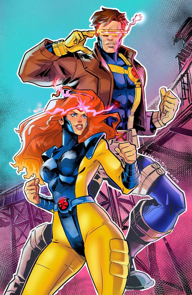 Jean Grey and Cyclops

Art by Francine Delgado 
