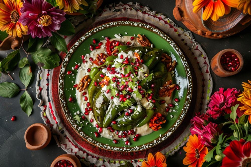 Authentic Chiles en Nogada Recipe: Stuffed Chiles with Walnut Cream Sauce