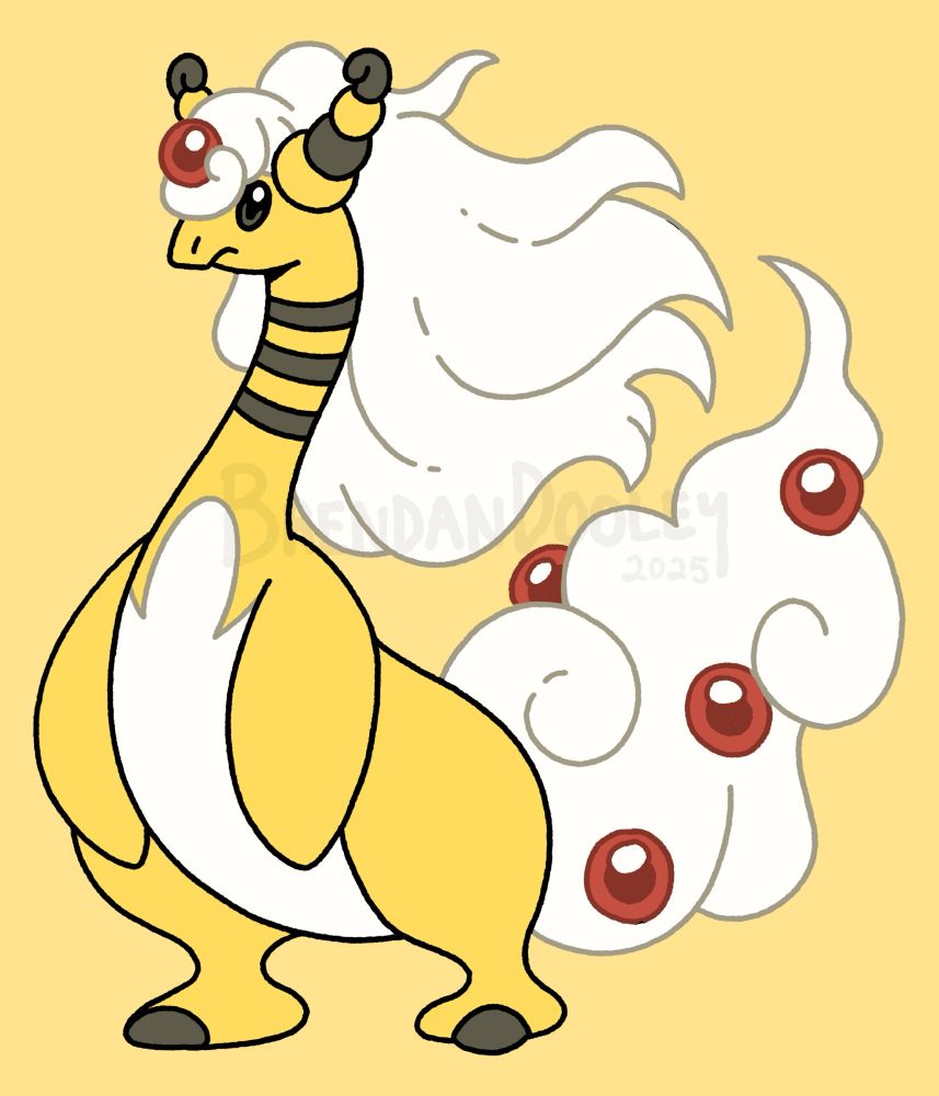 The Pokémon Mega Ampharos.