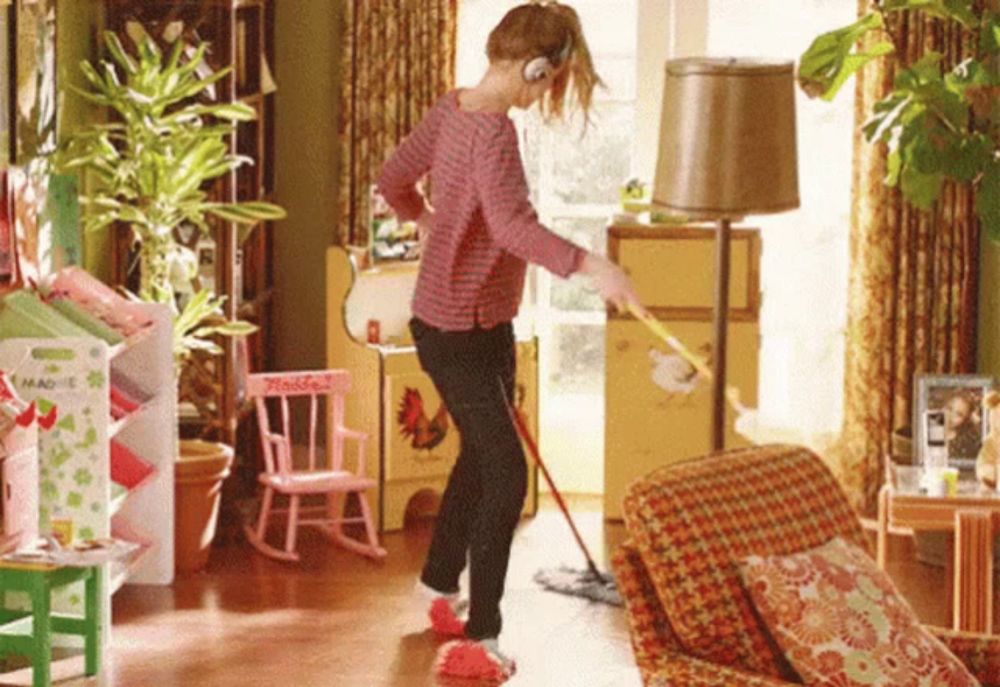 Cleaning Having Fun GIF