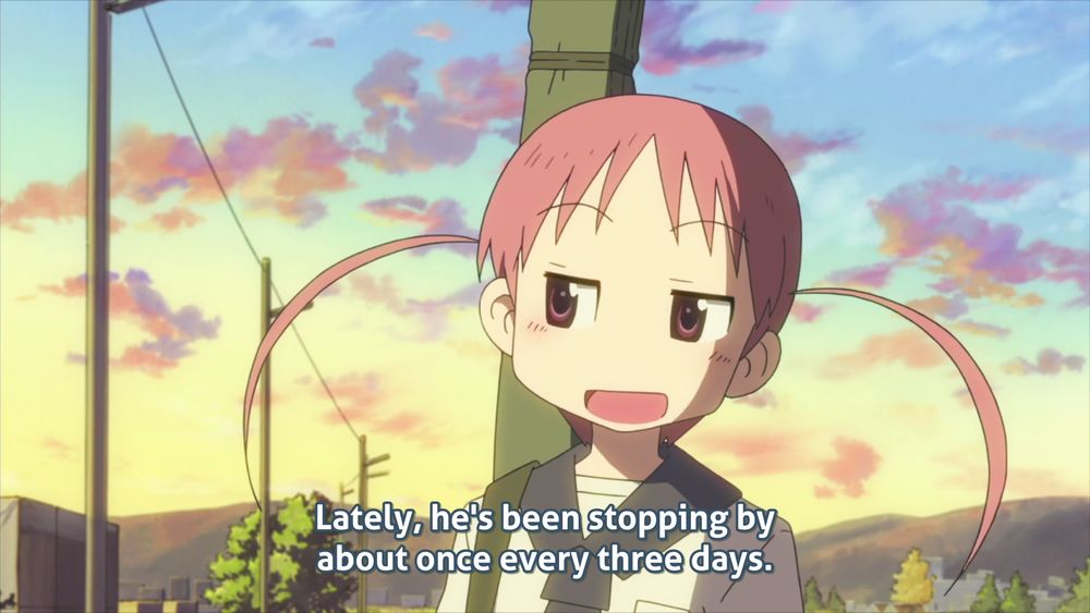 A random Nichijou frame from EP24.