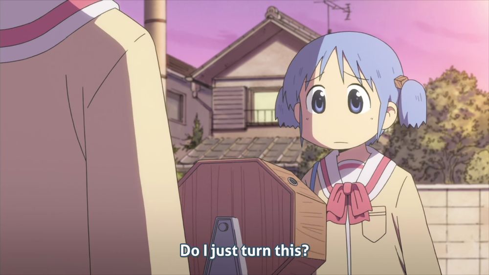 A random Nichijou frame from EP25.